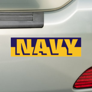 GO NAVY BUMPER STICKER