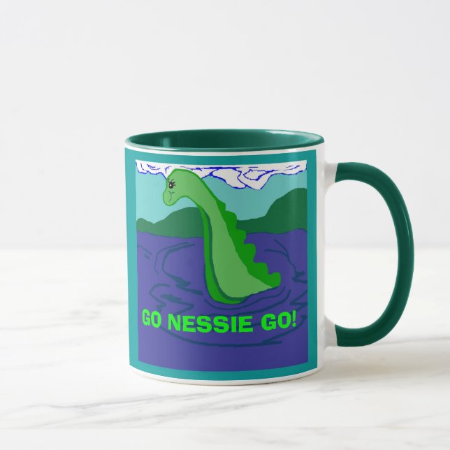Go Nessie Go saying mug (Right)