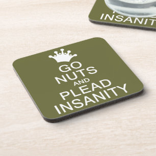 GO NUTS custom colour coasters