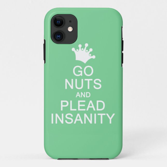 GO NUTS custom colour iPhone case (Back)