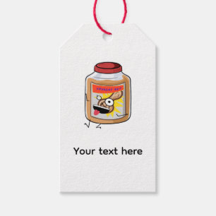 Go Nuts, peanut butter themed Gift Tags