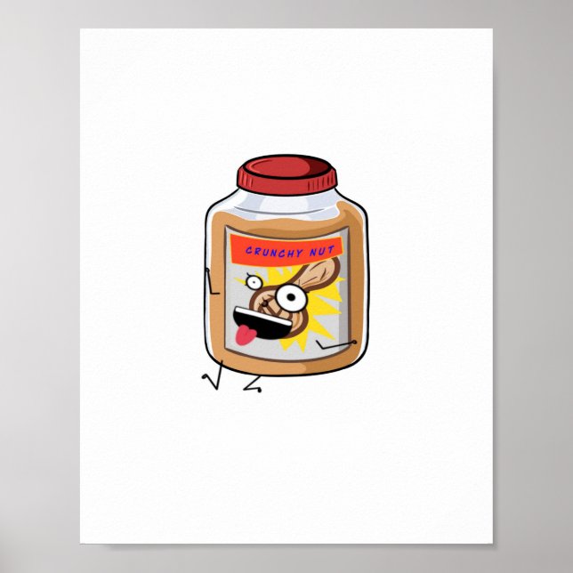 Go Nuts, peanut butter themed Poster (Front)