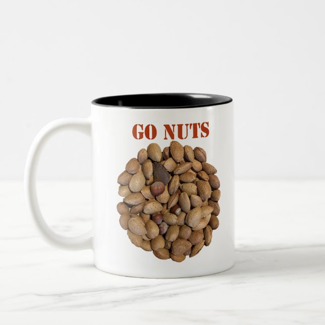 Go Nuts Two-Tone Coffee Mug (Left)