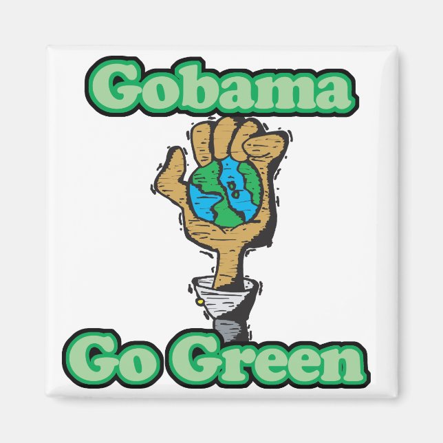 Go Obama Go Green Magnet (Front)