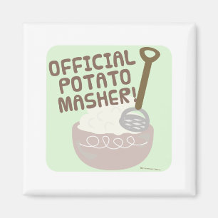 Go Official Potato Masher Go Magnet