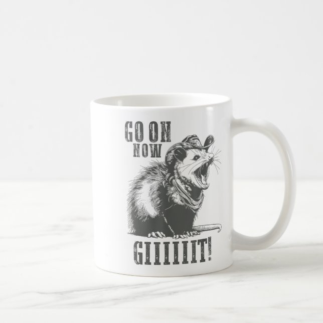 Go On Now Giiiit Funny Cowboy Ssum Country Ssum Re Coffee Mug (Right)