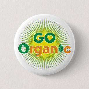 Go Organic 6 Cm Round Badge