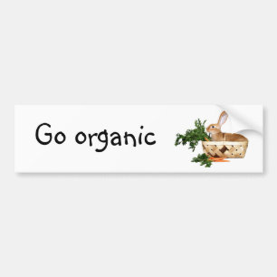 Go organic bumper sticker