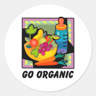 Go Organic Classic Round Sticker