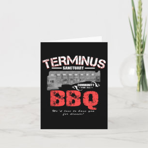 Go Out Adult Terminus Bbq Funny Zombie Apocalypse Card