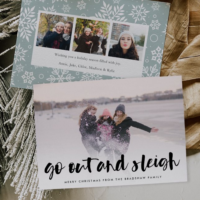 Go Out and Sleigh | Full Photo Holiday Card (Creator Uploaded)