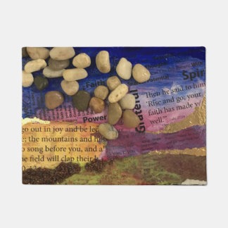 Go Out in Joy Welcome Mat