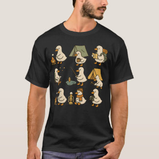 Go Outdoor Camping Hiking Lover Silly Goose T-Shirt