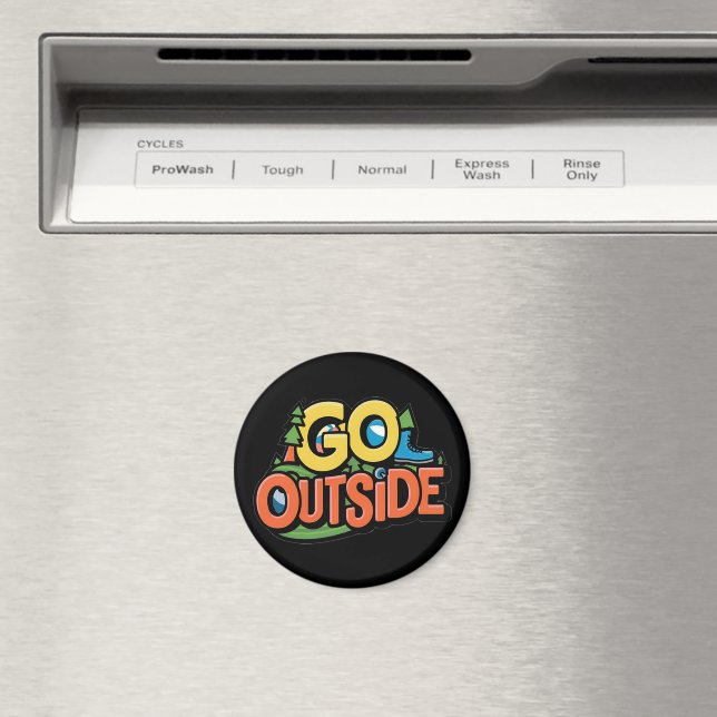 Go Outside Adventure Magnet (In Situ (Dishwasher))