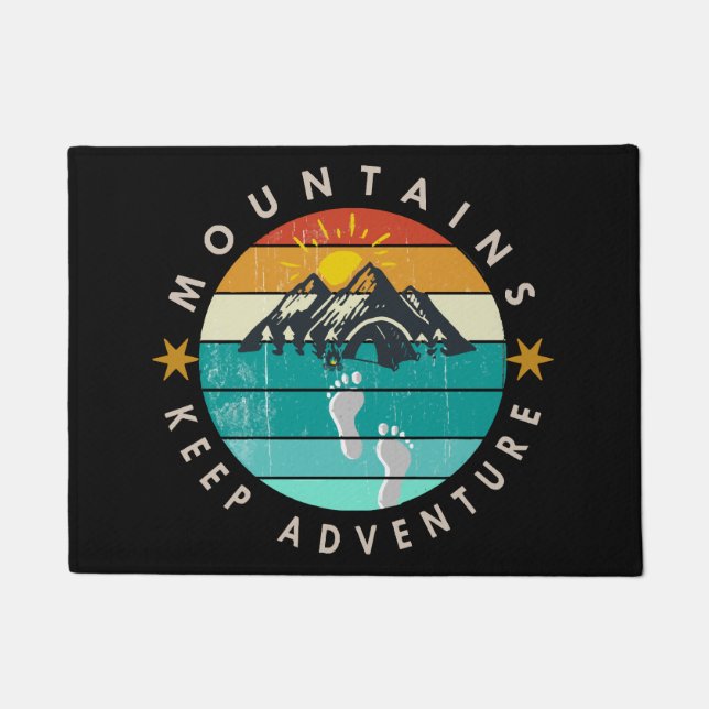 Go Outside Outdoor Keep adventure Doormat (Front)