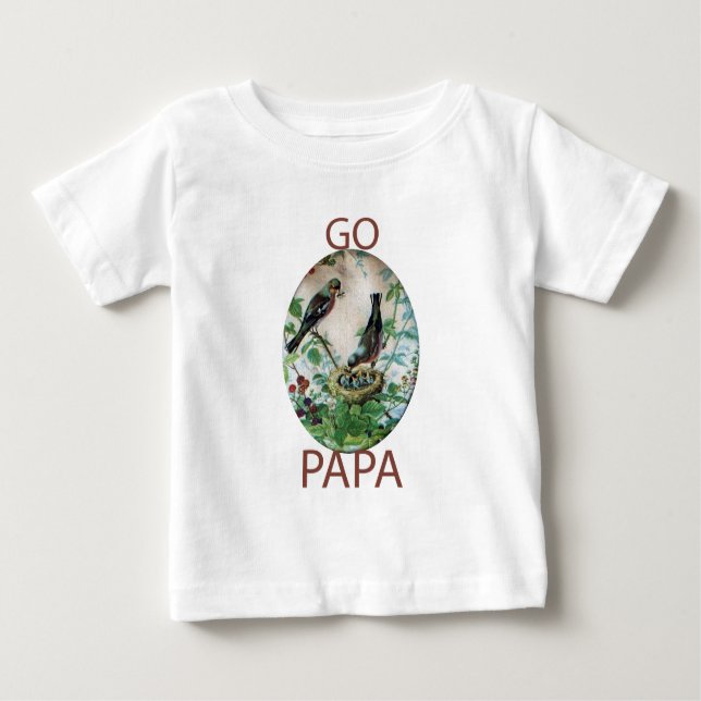 Go Papa Baby T-Shirt (Front)