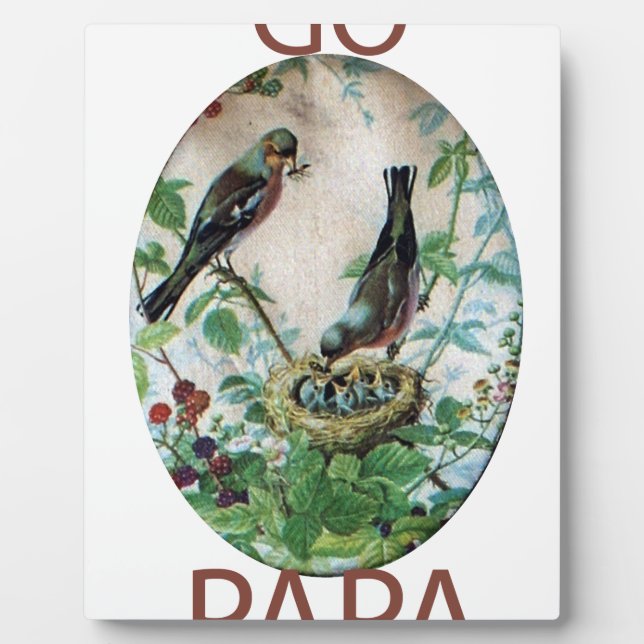 Go Papa Plaque (Front)