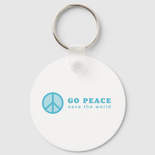Go Peace (Blue) Key Ring