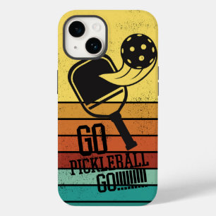Go Pickleball Go - Energetic Pickleball Enthusiast Case-Mate iPhone 14 Case