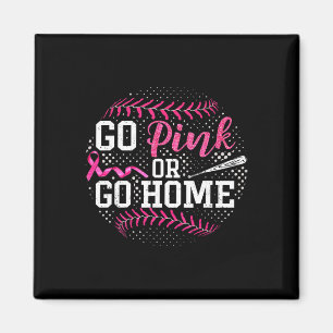 Go Pink Or Go Home Breast Cancer Softll  Magnet