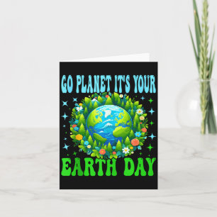 Go planet earth day cute earth nature lovers tank card