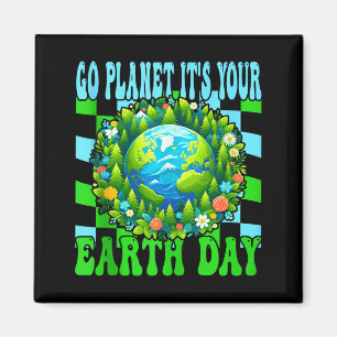 Go planet earth day cute earth nature lovers tank magnet