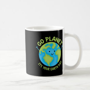 Go Planet Its Your Birthday Kawaii Cute Earth Day Coffee Mug