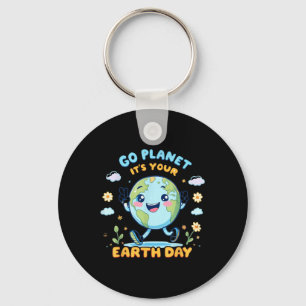 Go Planet Its Your Earth Day 2025 Cute Teacher Sch Key Ring