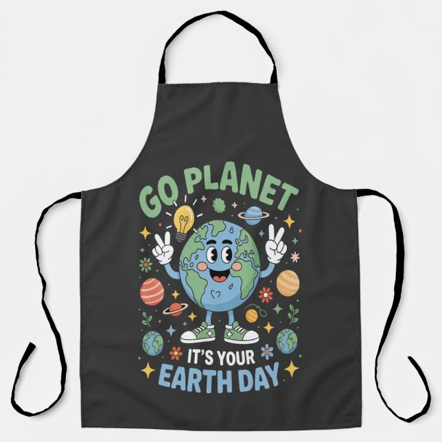 Go Planet Its Your Earth Day Apron (Front)