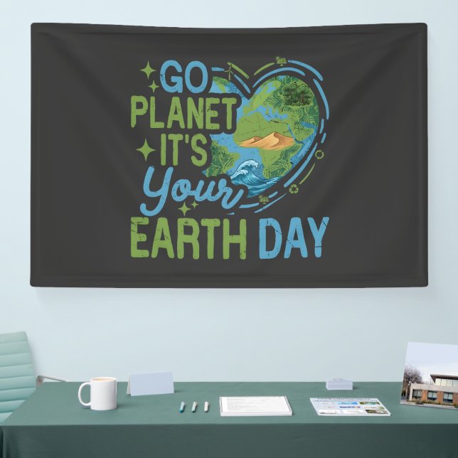 go planet it's your earth day banner (Tradeshow)