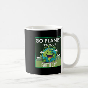 Go Planet It's Your Earth Day Funny Cute 2025 Men Coffee Mug