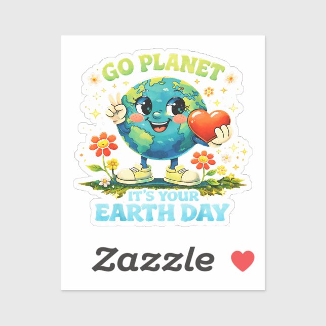  Go Planet It's Your Earth Day green (Sheet)