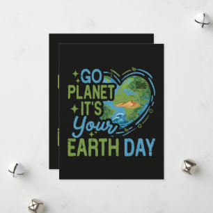 Go Planet It's Your Earth Day Holiday Card