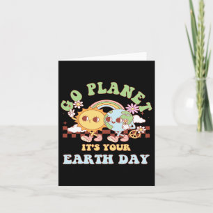 Go Planet Its Your Earth Day Teacher Kids Cute Ear Card