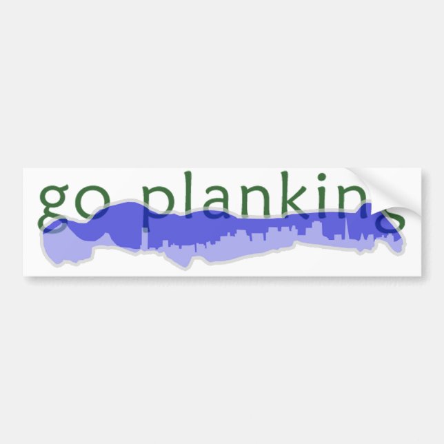 Go Planking in the City Bumper Sticker (Front)
