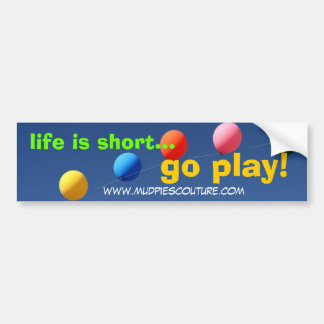go play - Customised Bumper Sticker