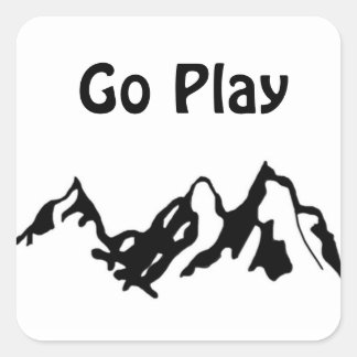 Go Play Square Sticker