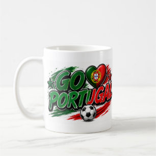 GO PORTUGAL Fan Portuguese Pride Foot Coffee Mug