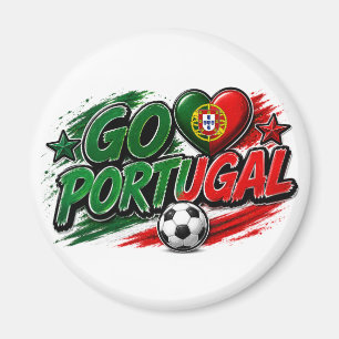 GO PORTUGAL Fan Portuguese Pride Foot Magnet