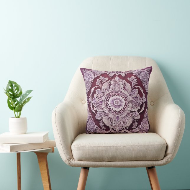 Go Purple AI art  Cushion (Chair)