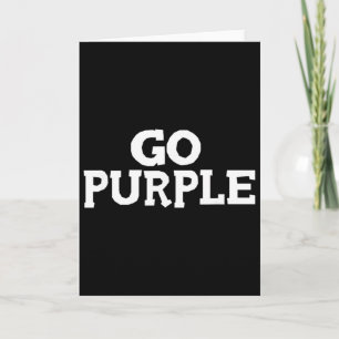 Go Purple Team Spirit Gear Color War Grape Wins Th Card
