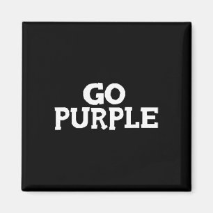 Go Purple Team Spirit Gear Color War Grape Wins Th Magnet