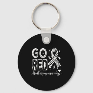 Go Red – American Heart Disease Awareness In Febru Key Ring