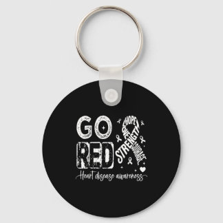 Go Red – American Heart Disease Awareness In Febru Key Ring