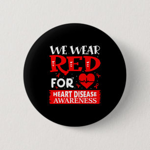 Go Red American Heart Disease Awareness In Februar 6 Cm Round Badge
