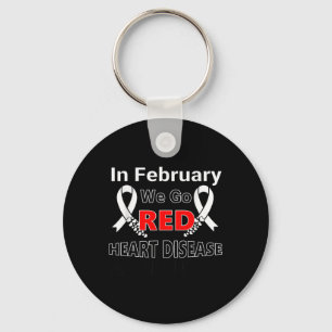 Go Red - American Heart Health Month Awareness In Key Ring