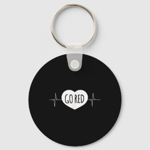 Go Red - American Heart Month Awareness Key Ring