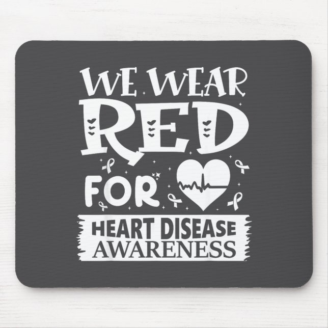 Go Red – Awareness For Us Heart Health Month In Fe Mouse Pad (Front)