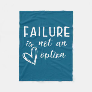 Go Red - Failure Is Not An Option  Fleece Blanket