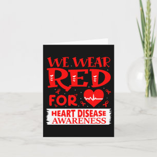 Go Red - February American Heart Health Month Awar Card